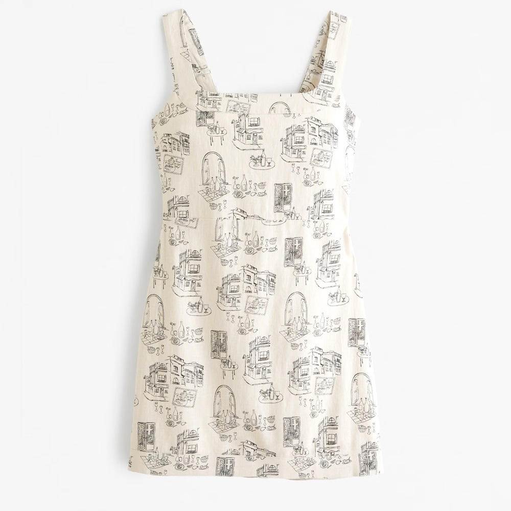 Abercrombie & Fitch - Linen Wide Strap Sundress - size Large Tall - NWT!!